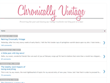 Tablet Screenshot of chronicallyvintage.com